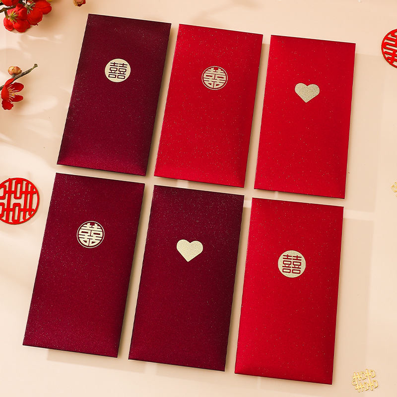 Wedding Envelopes - 12 Stück Liebe Hochzeit Roter Umschlag