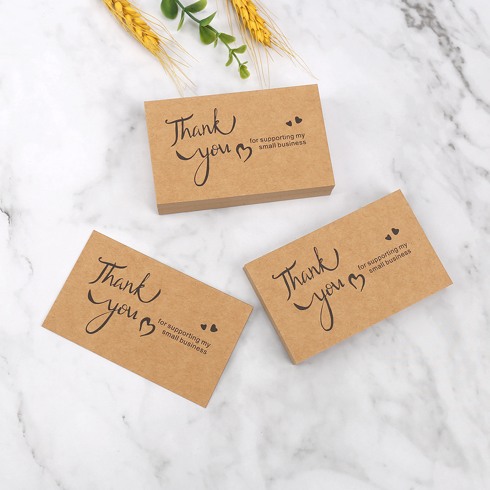 50 Stück Dankeskarten aus Kraf – Wedding Decor Supply Store Bewertung und Preis