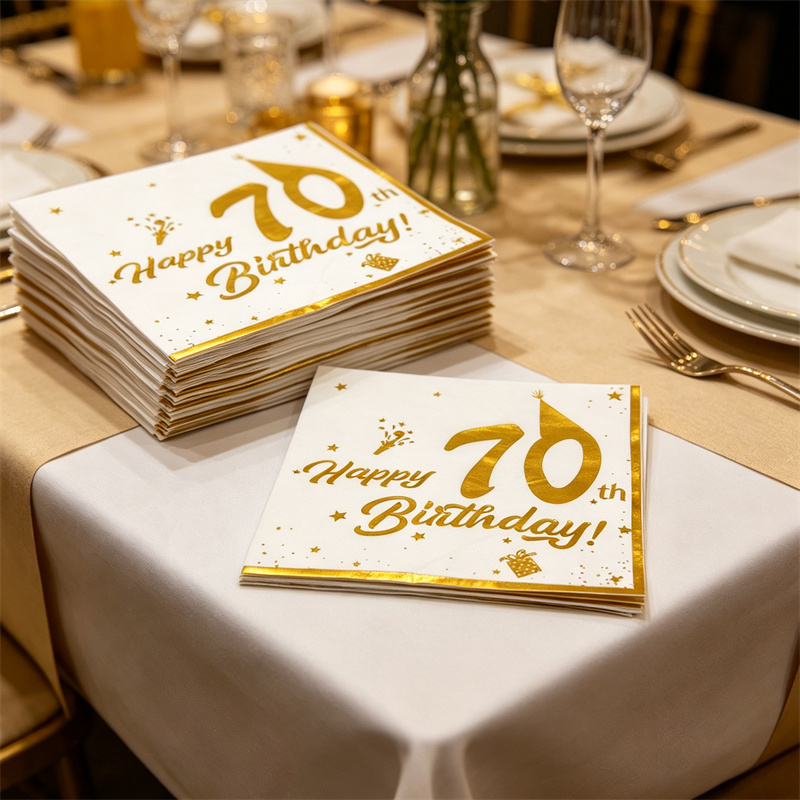 10 Stück goldene Servietten zu – Table Number Gold Bewertung und Preis