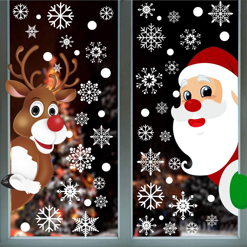 Weihnachts-Fenstersticker, Wei – Wedding Decor Supply Store Bewertung und Preis